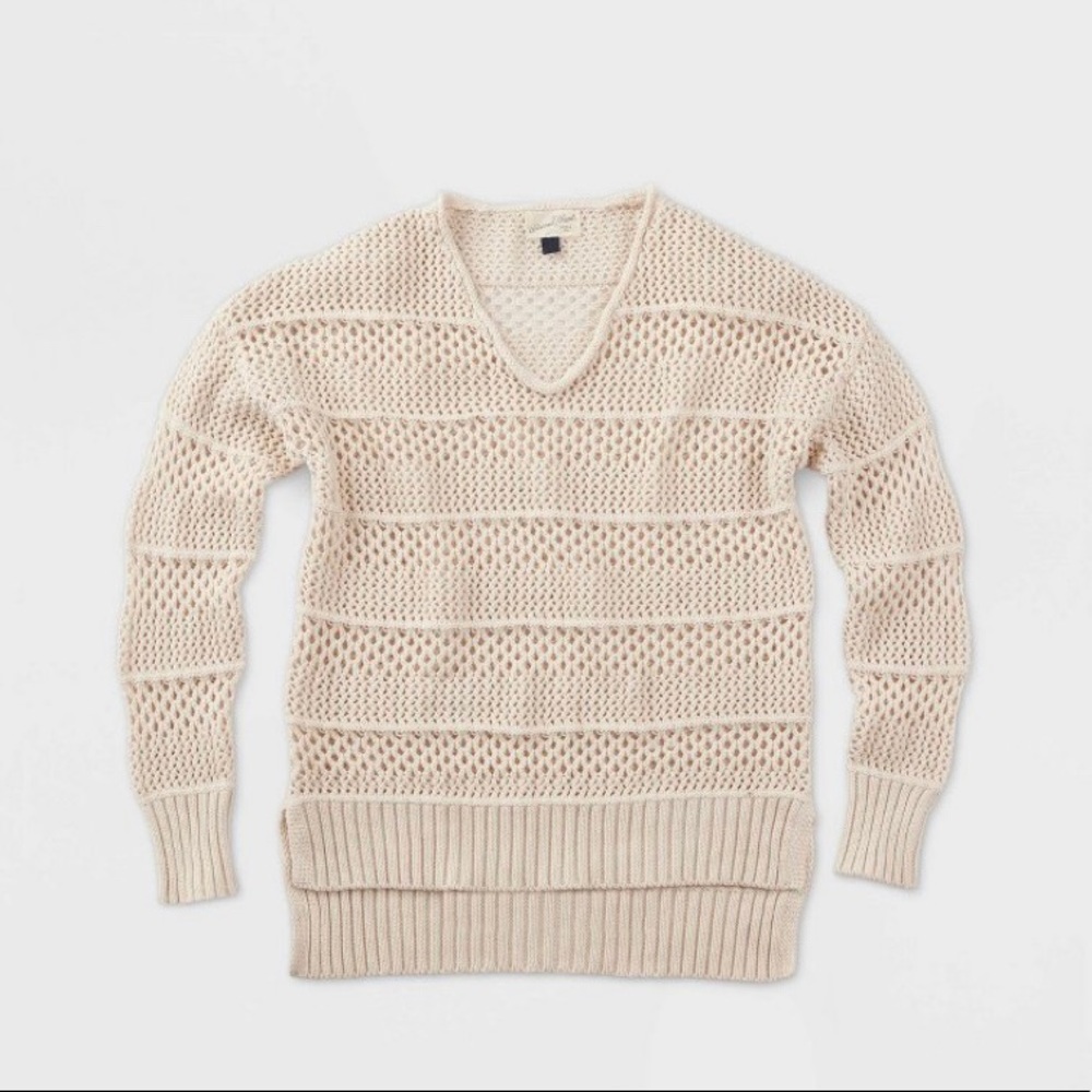 NWOT Women’s Crewneck Mesh Pullover Sweater